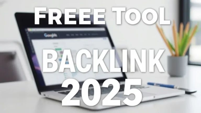 Free Tool Check Backlinks 2025 - Professional Swiss-style featured image | Truescho.com