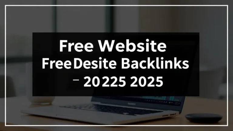 Free Website Backlinks 2025: No-Cost Links - Professional Swiss-style featured image | Truescho.com