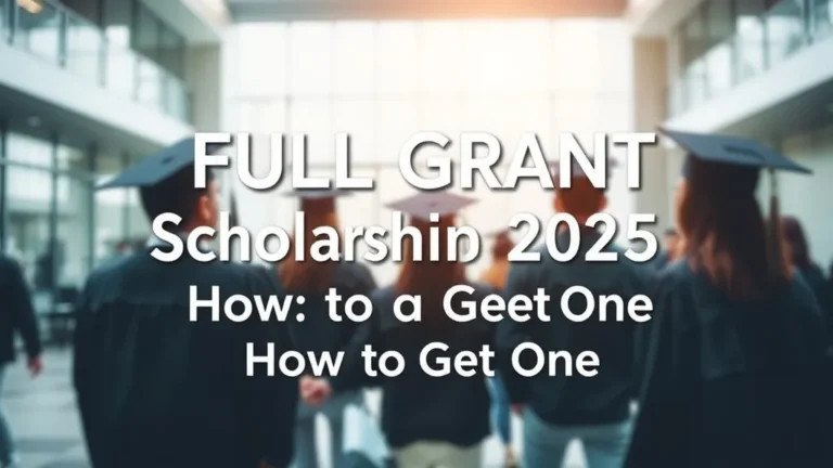 Full Grant Scholarship 2025: How to Get One - Professional Swiss-style featured image | Truescho.com