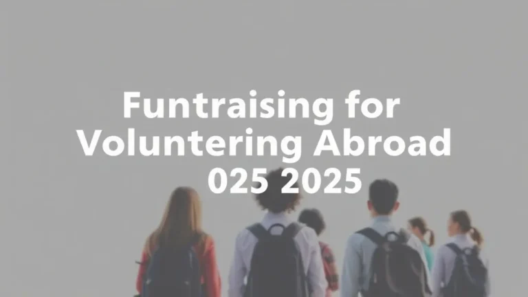 Fundraising for Volunteering Abroad 2025 - Professional Swiss-style featured image | Truescho.com