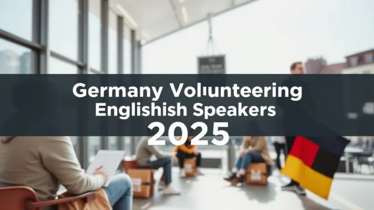 Germany Volunteering English Speakers 2025 - Professional Swiss-style featured image | Truescho.com