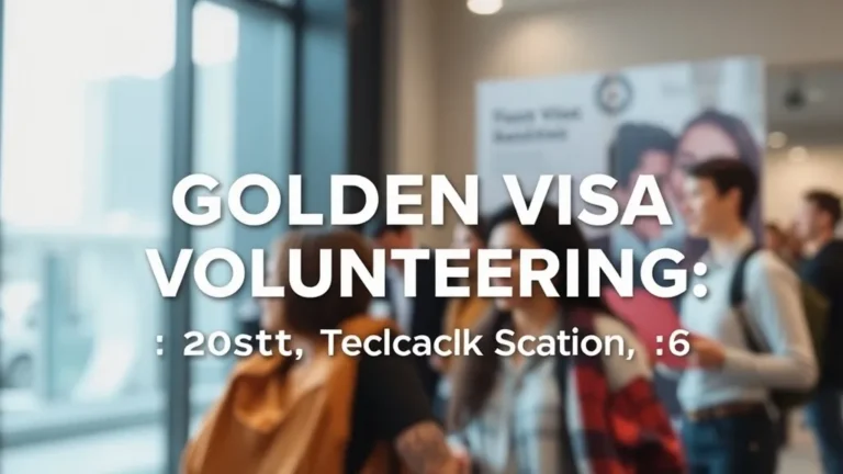 Golden Visa Volunteering: Fast Track Guide - Professional Swiss-style featured image | Truescho.com