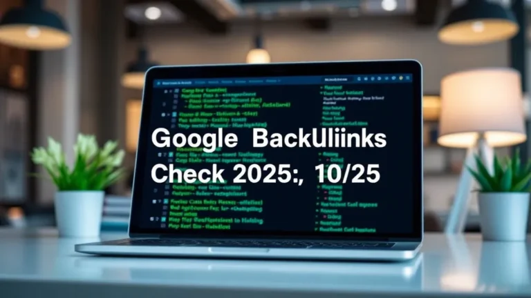 Google Backlinks Check 2025: Tool - Professional Swiss-style featured image | Truescho.com