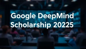 Google DeepMind Scholarship 2025: AI Research - Professional Swiss-style featured image | Truescho.com
