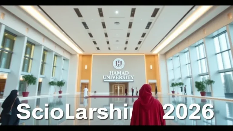 Hamad University Qatar Scholarship 2026 - Professional Swiss-style featured image | Truescho.com