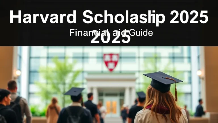 Harvard Scholarship 2025: Financial Aid Guide - Professional Swiss-style featured image | Truescho.com