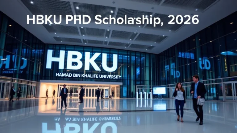 HBKU PhD Scholarship 2026: Research Excellence - Professional Swiss-style featured image | Truescho.com