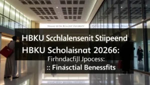 HBKU Scholarship Stipend 2026: Financial Benefits - Professional Swiss-style featured image | Truescho.com