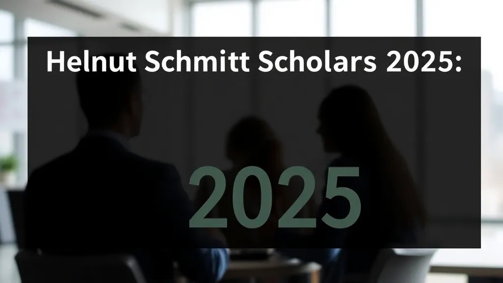 Helmut Schmidt Scholarship 2025: DAAD PPGG - Professional Swiss-style featured image | Truescho.com