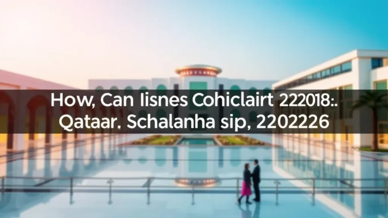 How Can Get Qatar Scholarship 2026 - Professional Swiss-style featured image | Truescho.com