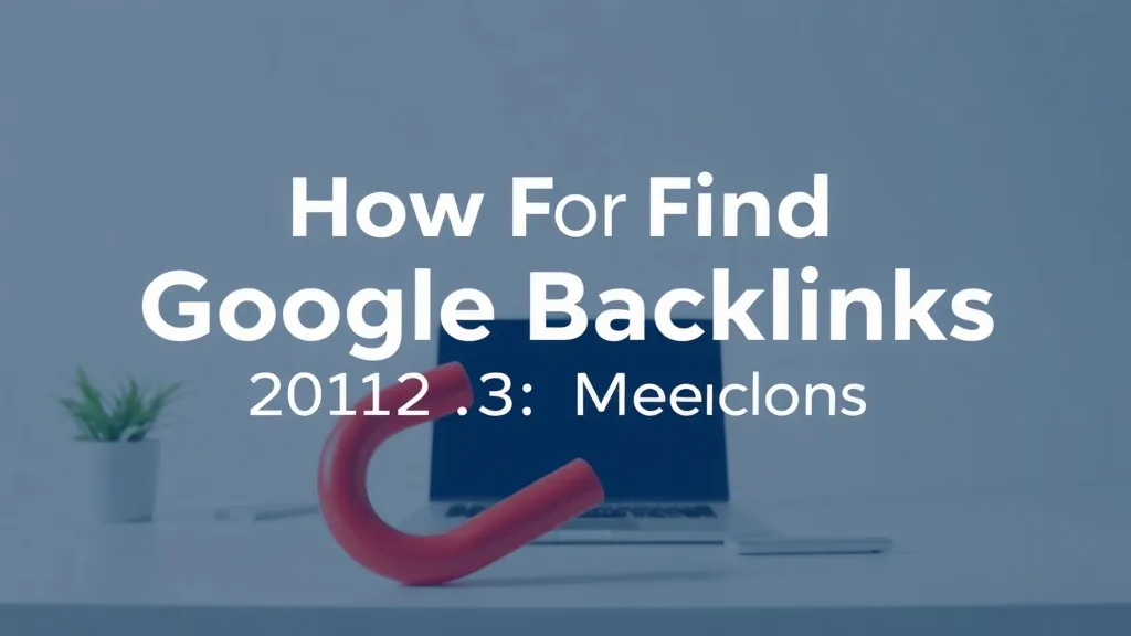 How Find Google Backlinks 2025: Methods - Professional Swiss-style featured image | Truescho.com