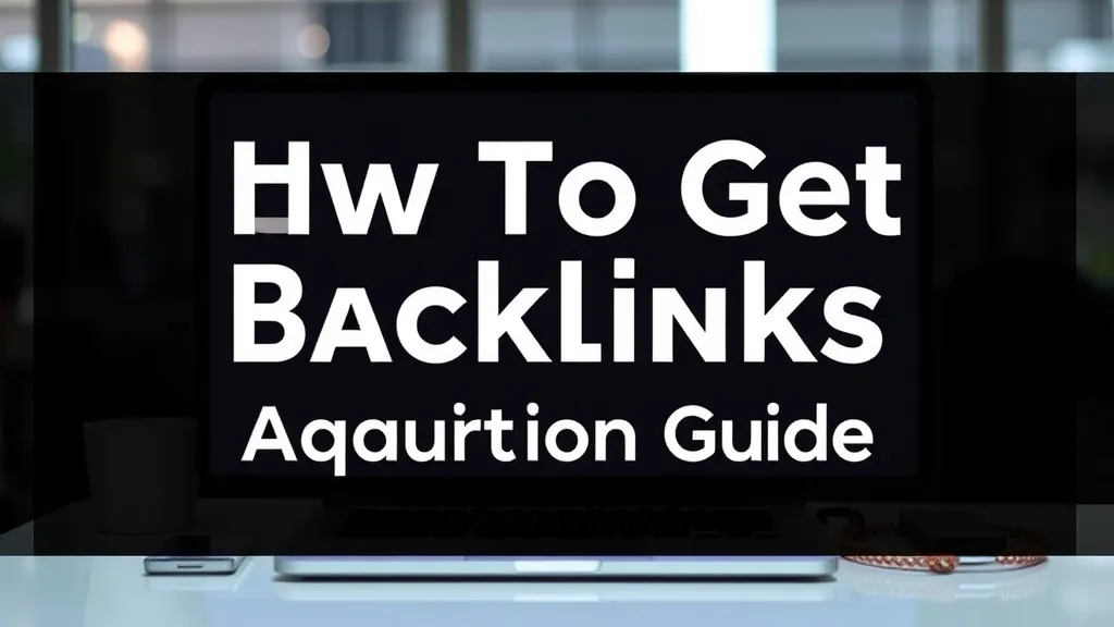 How Get Backlinks 2025: Acquisition Guide - Professional Swiss-style featured image | Truescho.com