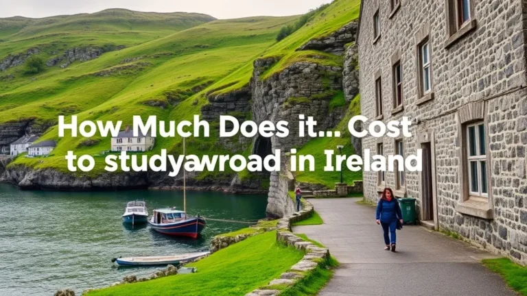 How Much Does It Cost to Study Abroad in Ireland - Professional Swiss-style featured image | Truescho.com