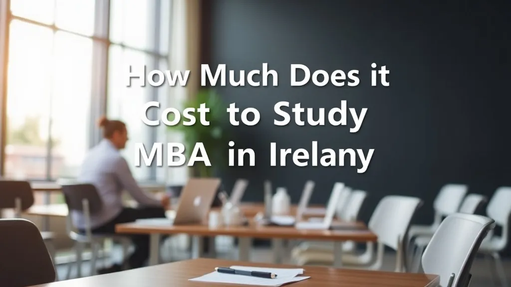 How Much Does It Cost to Study MBA in Ireland - Professional Swiss-style featured image | Truescho.com