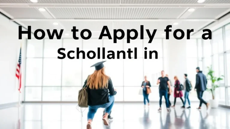 How to Apply for a Scholarship in USA: Guide - Professional Swiss-style featured image | Truescho.com