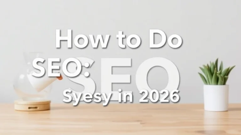 How to Do SEO: Step‑by‑Step in 2026 - Professional Swiss-style featured image | Truescho.com