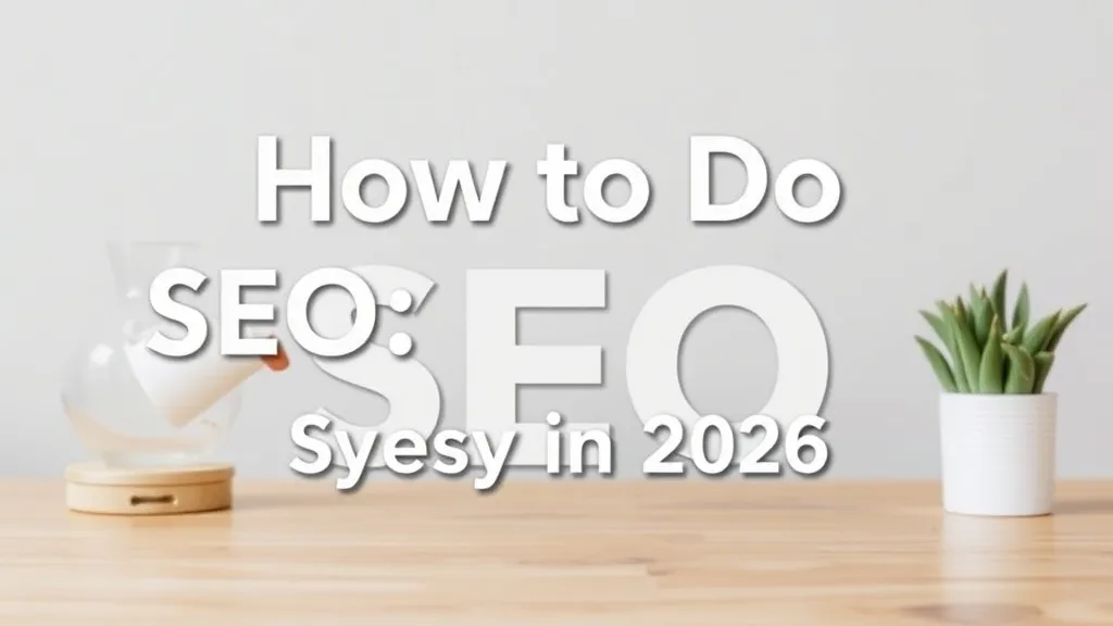 How to Do SEO: Step‑by‑Step in 2026 - Professional Swiss-style featured image | Truescho.com