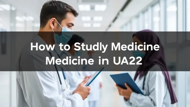 How to Study Medicine in UAE: Tips 2026 - Professional Swiss-style featured image | Truescho.com