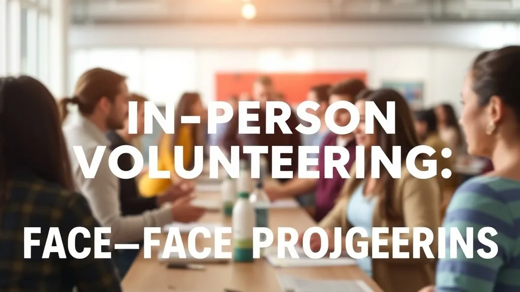 In-Person Volunteering: Face-to-Face Programs - Professional Swiss-style featured image | Truescho.com