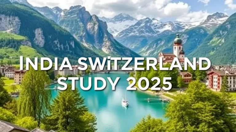 India Switzerland Study 2025: Complete Guide - Professional Swiss-style featured image | Truescho.com