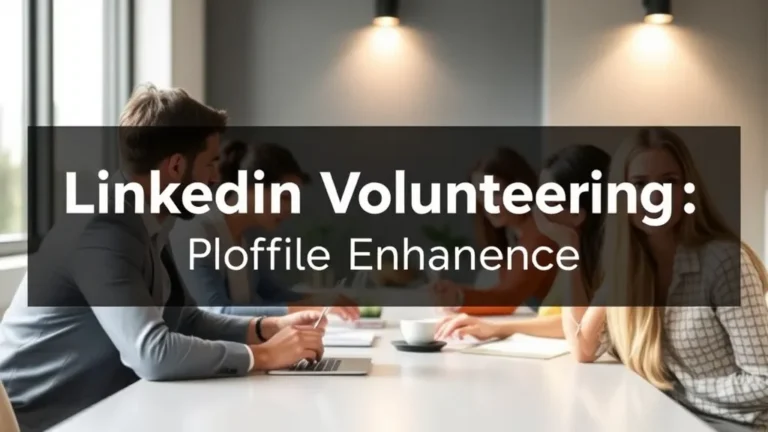 LinkedIn Volunteering: Profile Enhancement - Professional Swiss-style featured image | Truescho.com
