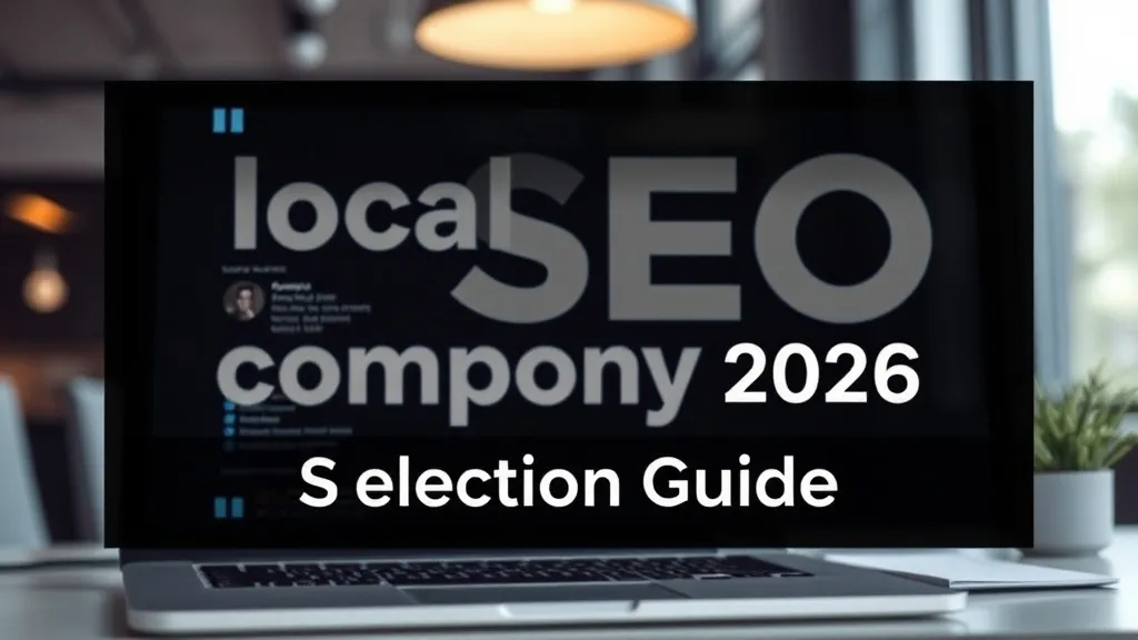 local seo company 2026: Selection Guide - Professional Swiss-style featured image | Truescho.com