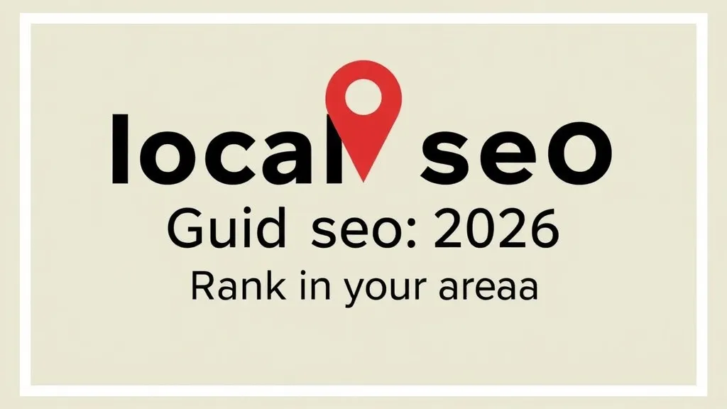 local seo Guide 2026: Rank in Your Area - Professional Swiss-style featured image | Truescho.com