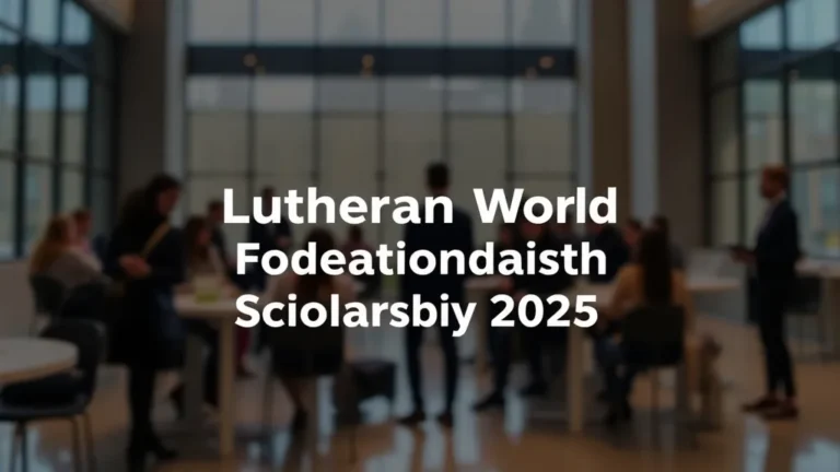 Lutheran World Federation Scholarship 2025 - Professional Swiss-style featured image | Truescho.com
