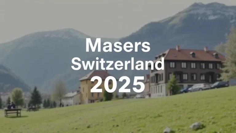 Masters Switzerland 2025: Graduate Guide - Professional Swiss-style featured image | Truescho.com