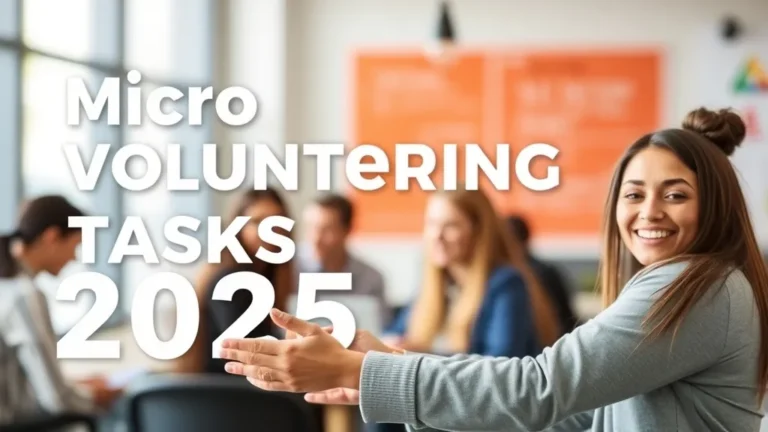 Micro Volunteering Tasks 2025 - Professional Swiss-style featured image | Truescho.com