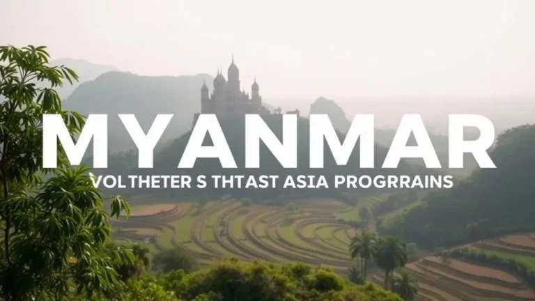 volunteering Myanmar