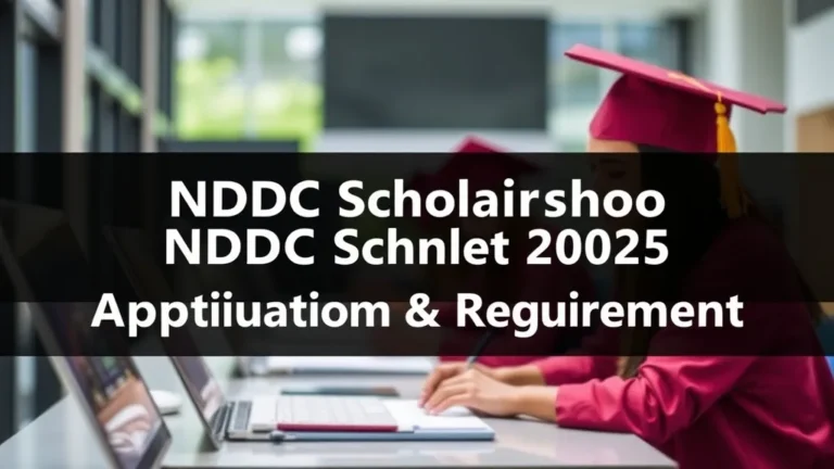 NDDC Scholarship 2025: Application & Requirements - Professional Swiss-style featured image | Truescho.com