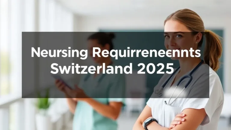 Nursing Requirements Switzerland 2025: Healthcare - Professional Swiss-style featured image | Truescho.com