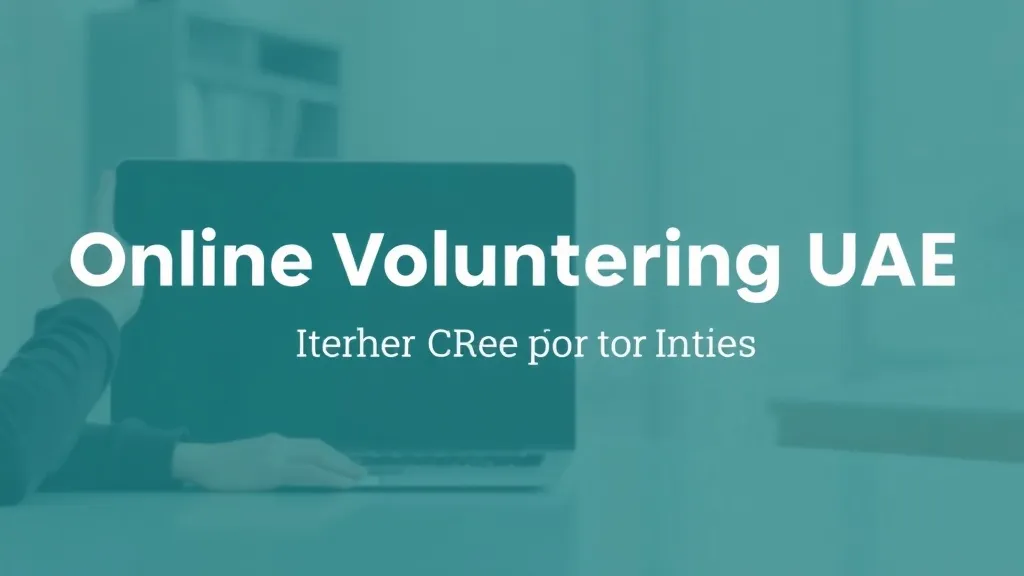 Online Volunteering UAE: Virtual Opportunities - Professional Swiss-style featured image | Truescho.com