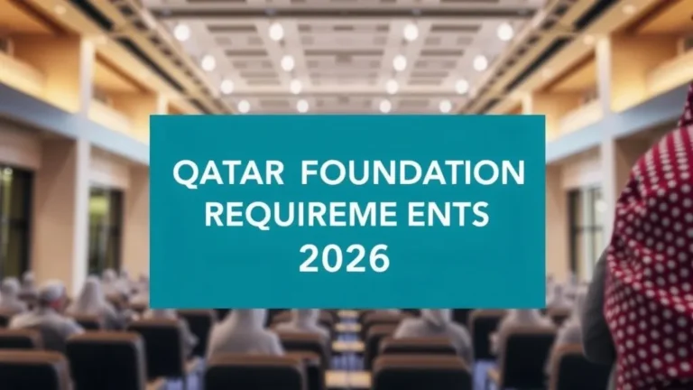 Qatar Foundation Requirements 2026 - Professional Swiss-style featured image | Truescho.com