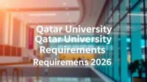 Qatar University Requirements 2026 - Professional Swiss-style featured image | Truescho.com