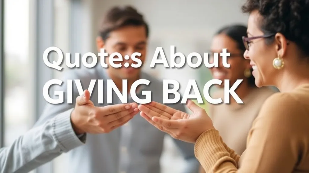 Quotes About Giving Back 2025 - Professional Swiss-style featured image | Truescho.com