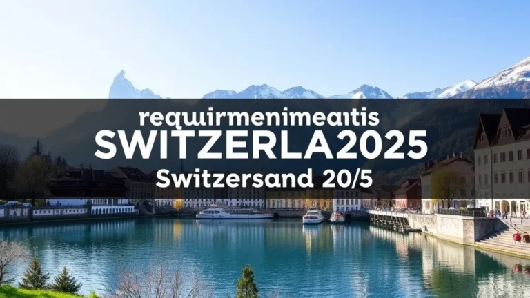 Requirements Switzerland 2025: Admission Guide - Professional Swiss-style featured image | Truescho.com