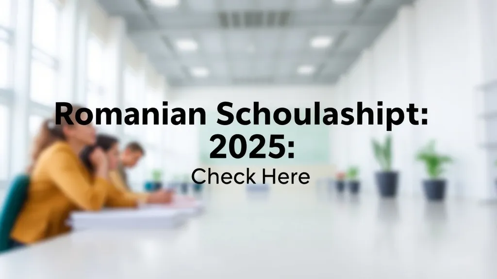 Romanian Scholarship Results 2025: Check Here - Professional Swiss-style featured image | Truescho.com