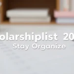 Scholarship Checklist 2025: Stay Organized - Professional Swiss-style featured image | Truescho.com