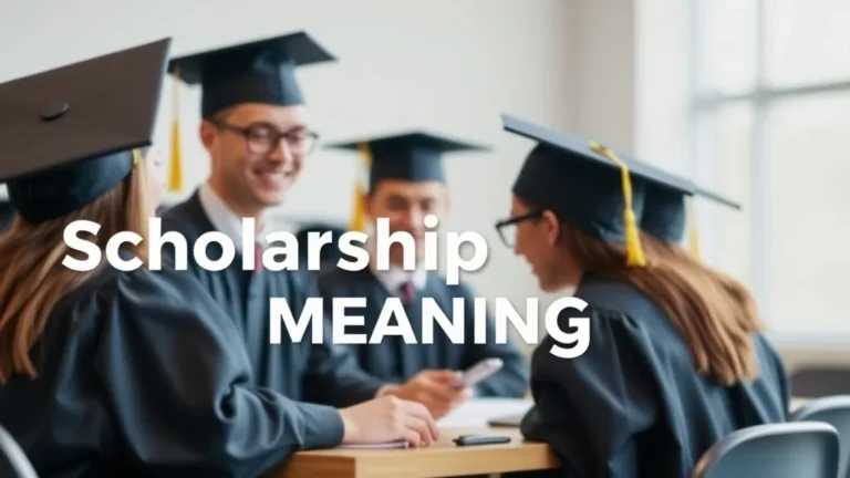 Scholarship Meaning: A Clear Definition for 2025 - Professional Swiss-style featured image | Truescho.com