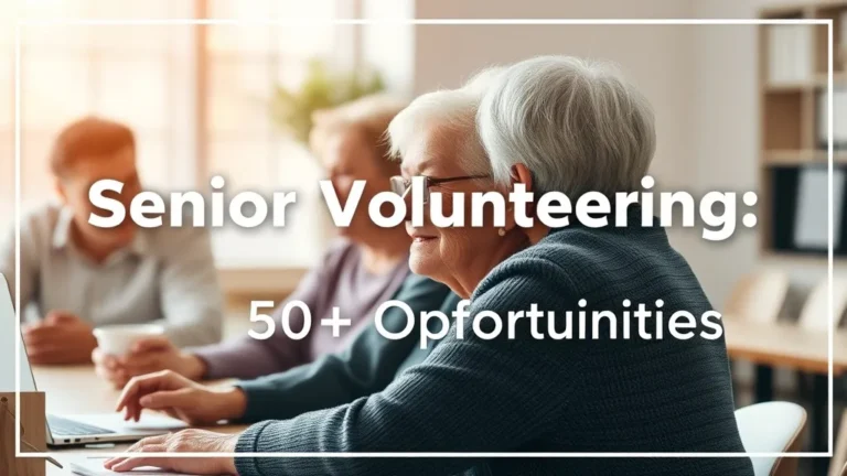 Senior Volunteering: 50+ Opportunities - Professional Swiss-style featured image | Truescho.com