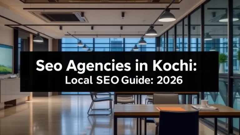 Seo Agencies In Kochi: Local SEO Guide 2026 - Professional Swiss-style featured image | Truescho.com