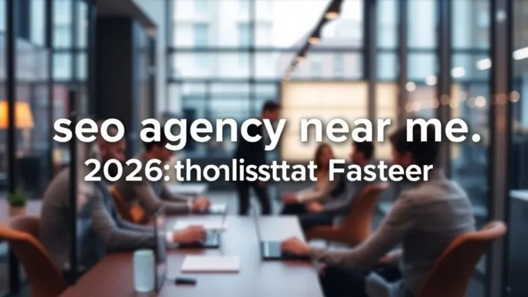 seo agency near me 2026: Shortlist Faster - Professional Swiss-style featured image | Truescho.com