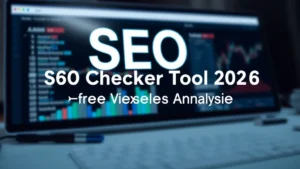 SEO Checker Tool 2026 | Free Website Analysis - Professional Swiss-style featured image | Truescho.com