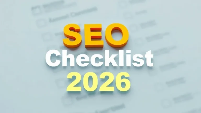 Seo Checklist: Instant Results 2026 - Professional Swiss-style featured image | Truescho.com