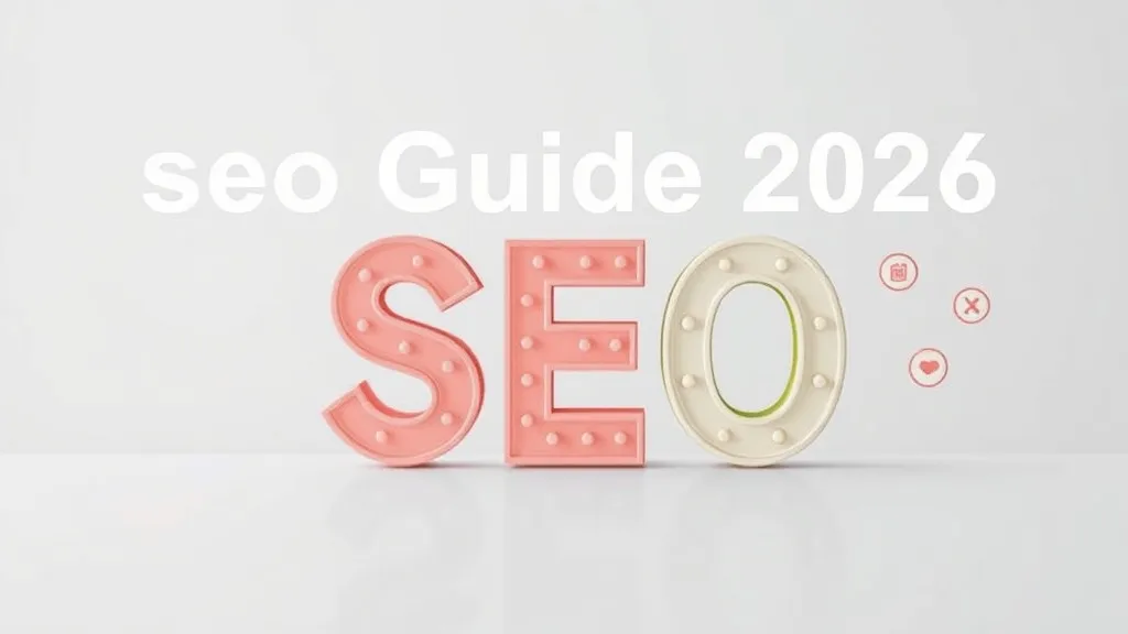seo Guide 2026: Basics, Tips & Examples - Professional Swiss-style featured image | Truescho.com