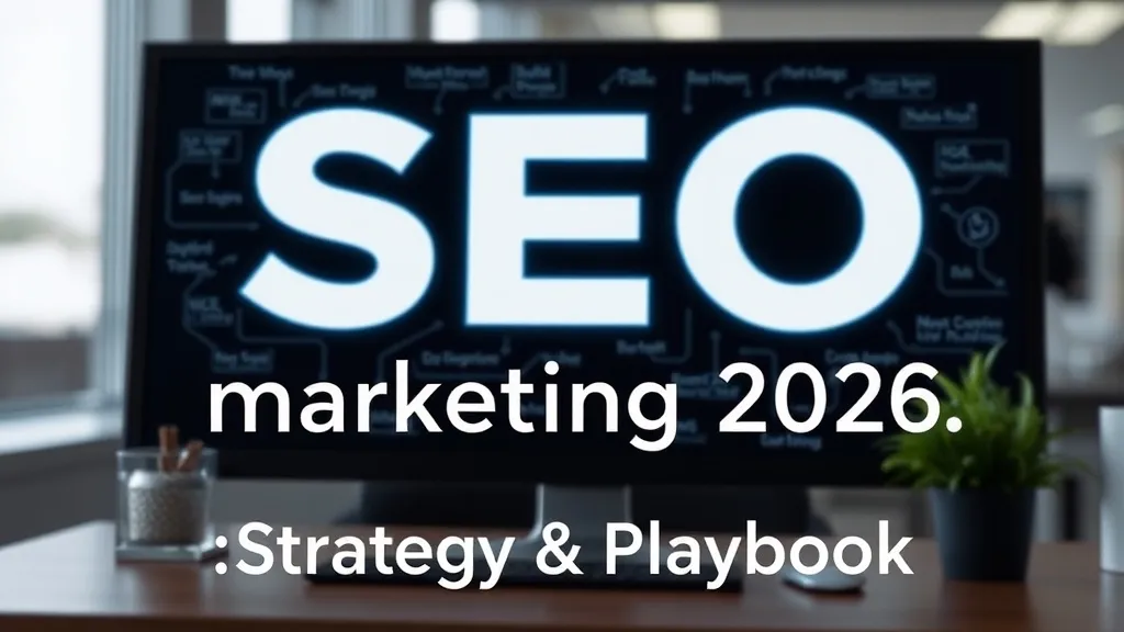 seo marketing 2026: Strategy & Playbook - Professional Swiss-style featured image | Truescho.com