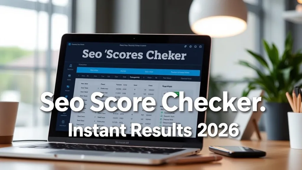Seo Score Checker: Instant Results 2026 - Professional Swiss-style featured image | Truescho.com