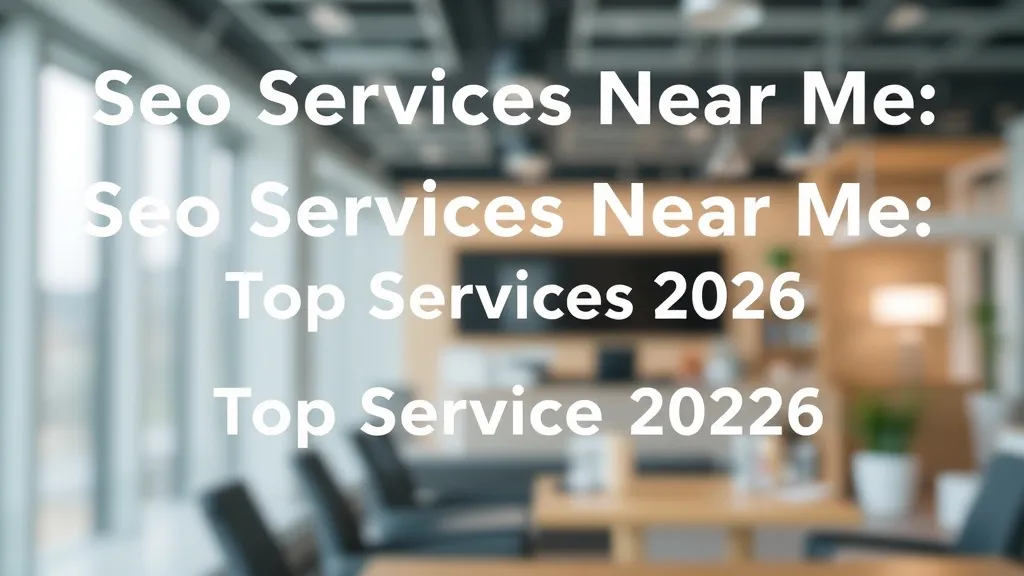 Seo Services Near Me: Top Services 2026 - Professional Swiss-style featured image | Truescho.com